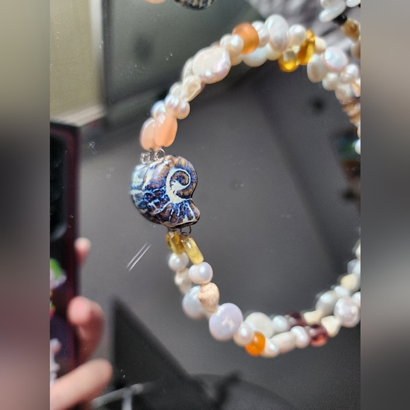 Freshwater pearl mermaid choker - Picture 3 of 4